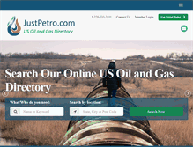 Tablet Screenshot of justpetro.com